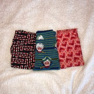 EUC LuLaRoe Tween leggings bundle (kids 8-14/00-0)